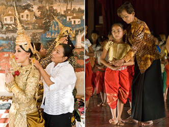 Lärare och elev i kambodjansk dans Foto: Anders Jirås