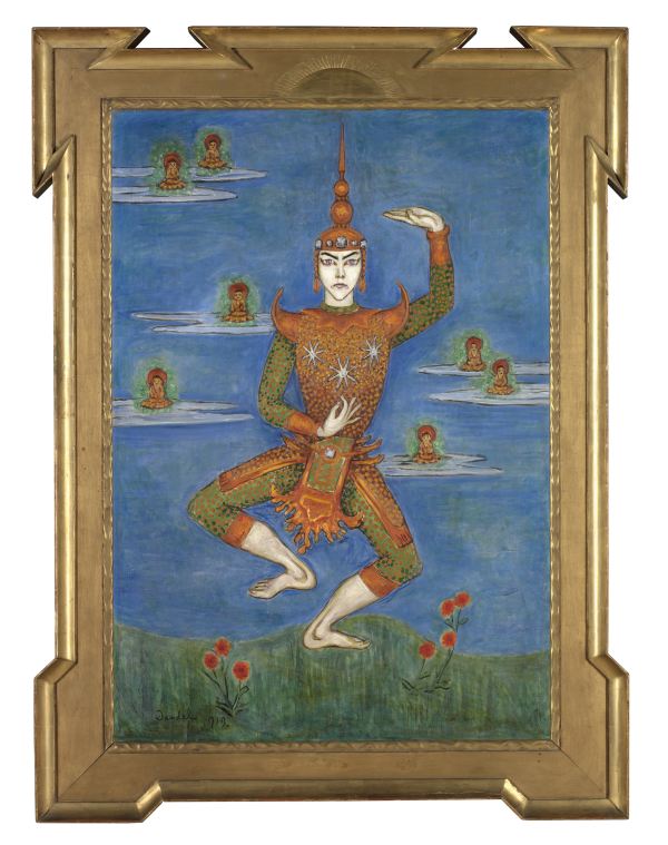 Nils Dardels målning av Jean Börlin i en siamesisk dans